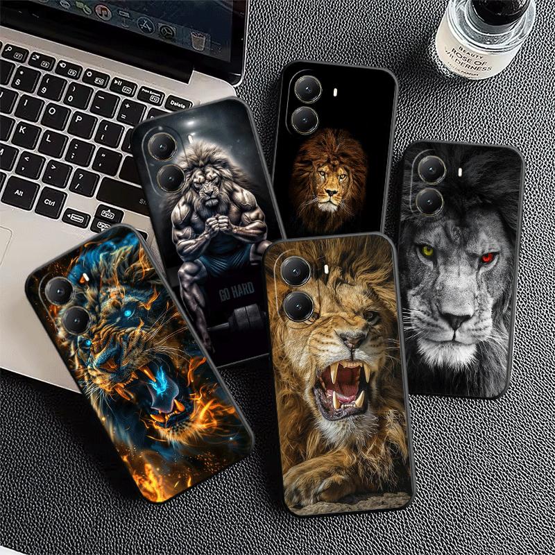Löwe Männlich Mann König Weiche Handyhülle für Xiaomi Poco X5 X6 X7 X8 Pro Max X3 F7 F8 Ultra M8 M7 M6 M5 Redmi 15 15C 14C 13C 12C X4 F6