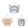 Tees Factory Tom and Jerry Plush Zipper Mascot with Dusty H136xW174xD65mm Carabiner, Color/Toffee, Approx. (TJ-5546997DF)