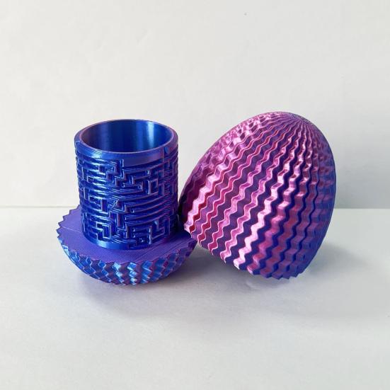 Uovo Labirinto Stampato in 3D Giocattolo Antistress Educativo Contenitore Scatola Portaoggetti Uovo Labirinto Giocattolo Fidget Decorazione Pasquale Casa Ufficio