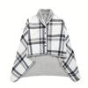 Double-Layer Fleece Shawl Blanket with Buckle - Warm, Multifunctional Office Blanket for Women