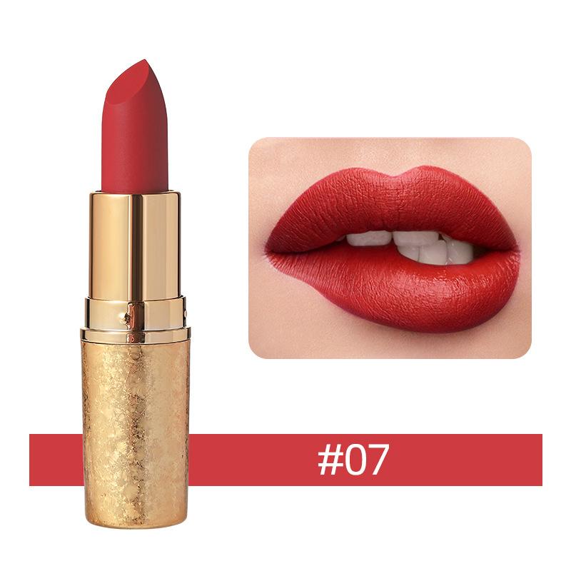 Matte Velvet Lipstick Waterproof Velvet Lip Gloss with Long Lasting Non-Stick Cup Moisturizing Lip Balm