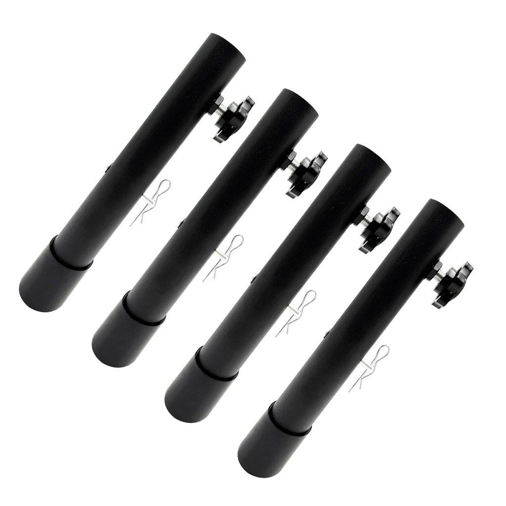 4Pcs Folding Table Risers Extenders Stainless Steel Counter Height Leg Extensions