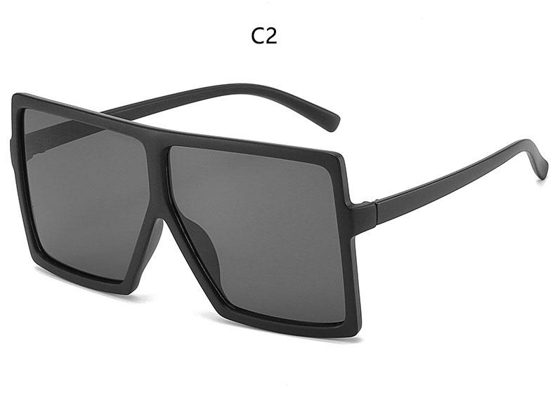 Designer Retro Premium Extra Large Square Shaped Sunglasses Women Timeless Popular Large Frame Sunglasses Black Stt Eyewear UV 400 Protection
