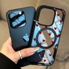 Funda Magnética Con Lindo Diseño de Corazones Rojos Una Buena Noche Para iPhone 16E 17E 15 16 17 14 13 12 11 Pro Max