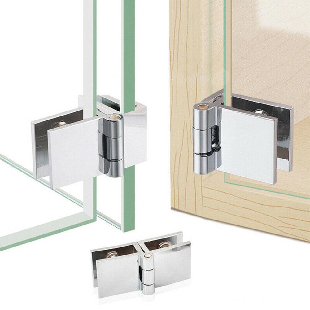 Premium Glass Door Hinges for Cupboard Cabinet Suitable for 5 8mm Glass Doors