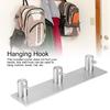 Stainless Steel Adhesive Household Wall Hanging Hook Hanger for Towel Clothes Hat(Straight Hook Three Hooks )