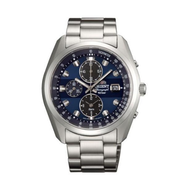 

Orient Мужская модель WV0011TY (Neo70 s Solar Мужская) Круглые часы из серебристой нержавеющей стали с несколькими стрелками, аналоговые