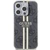 Guess Guhcp15Lh4Psegk Iphone 15 Pro 6.1 Czarny/Black Hardcase Iml 4G Gold Stripe