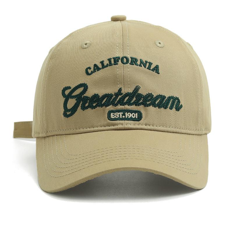 

New Embroidered Letters Solid Color Soft Top Baseball Cap for Women Digital Fashion Sun Visor Couples Showing Their Faces M（56-58cm）