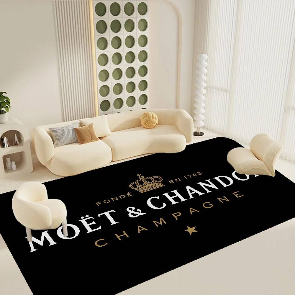 

French Champagne Brand Moet & Chandon Room Mats Retro Multiple Choice Living Room Kitchen Rug Non-Slip Welcome Rug 40cm x 60cm