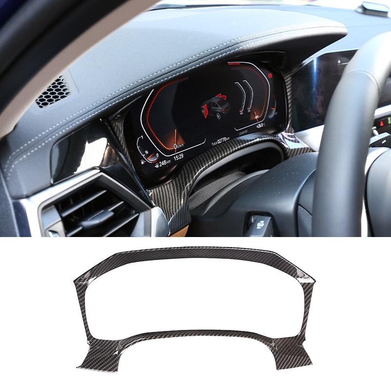 ABS Carbon Fiber Interior Kit Dashboard Console Gear Shift Panel Decoration Cover Trim Stickers For BMW 3 Series G20 -