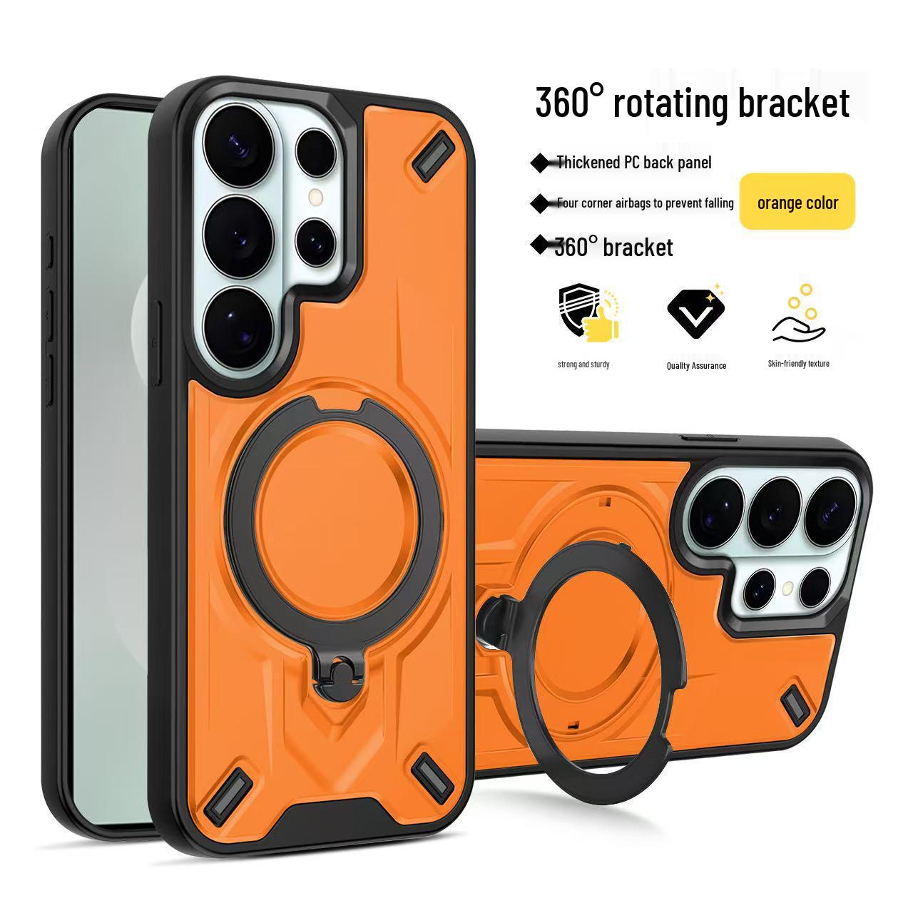 

Magnetic Anti-Drop Phone Case with Rotating Stand for Samsung S26 Ultra, S25, S24 FE, S23, A54, A56 A14