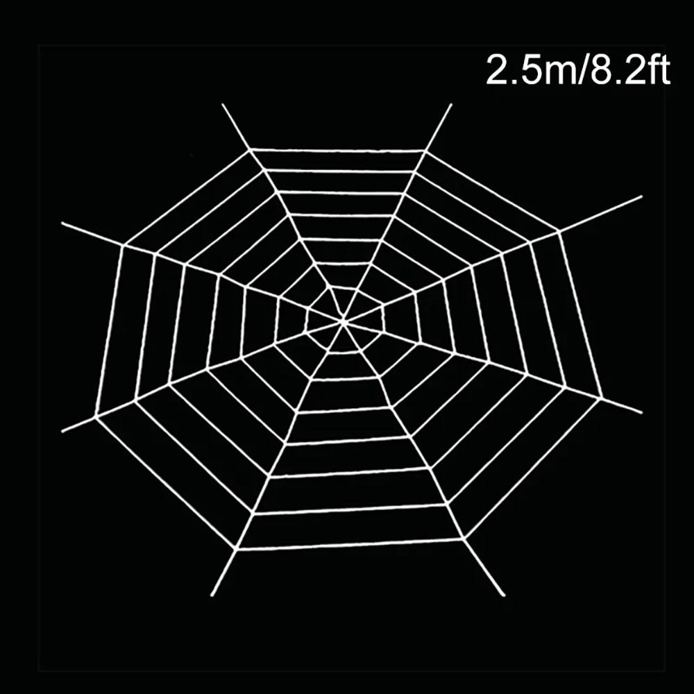 150/250cm Black White Spider Web Giant Stretchy Cobweb For Home Bar Garden Haunted House Horror Props Halloween Party Decoration