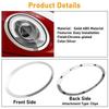 Silver Plated Headlight Ring Bezel Trim Surround Cover 51137300631 For Mini For Cooper F55 F56 F57 2014-