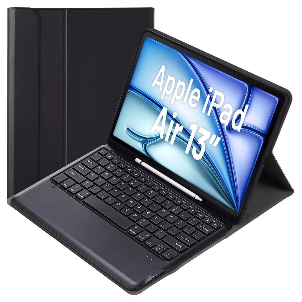 Protective Case With Keyboard Alogy Keyboard Case With Pen Holder Wireless Keyboard For Apple Ipad Air 13" Black
