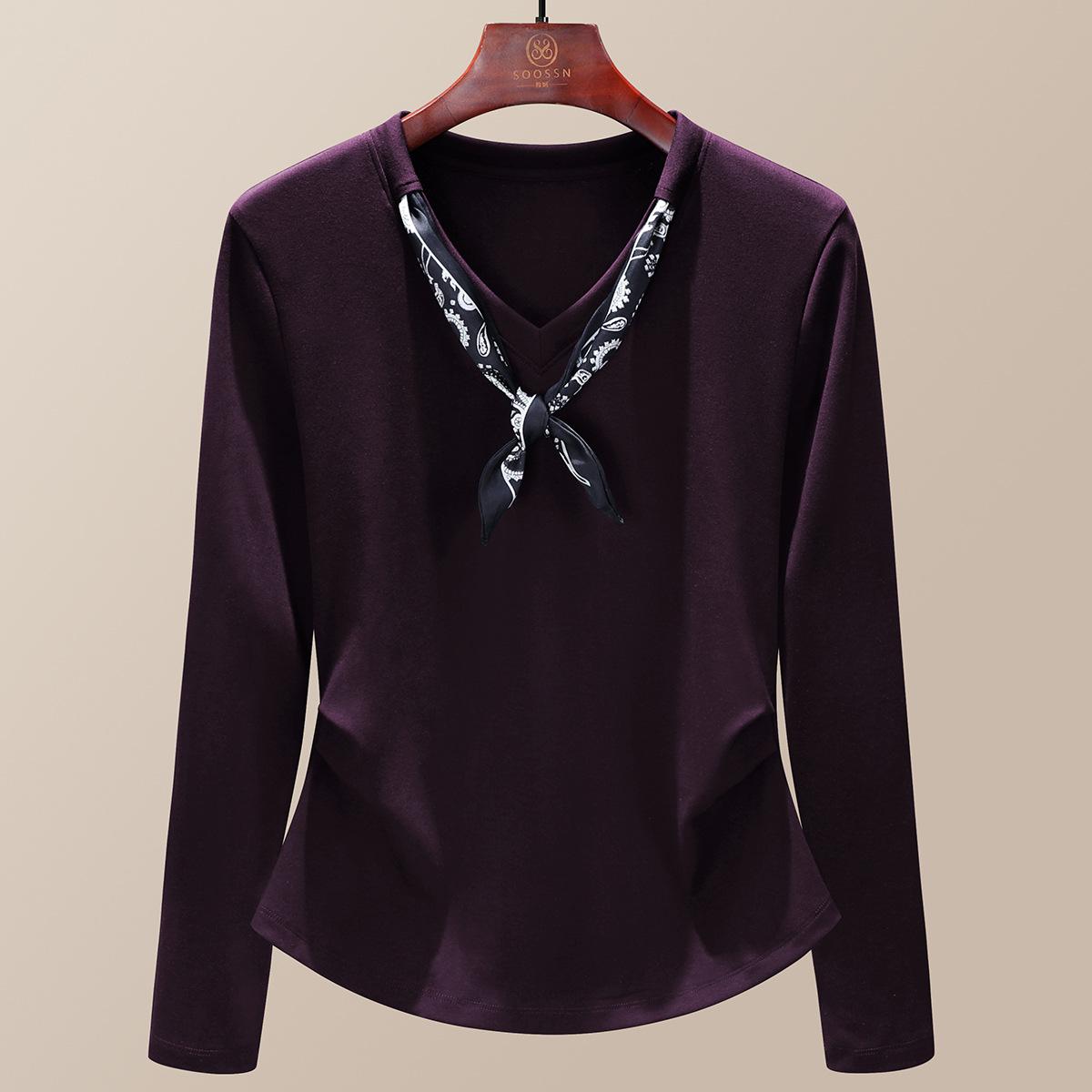 

Белый женский новый шелковый шарф с длинными рукавами, нишевый дизайн, супер хорошо смотрится, темпераментный топ XXXL