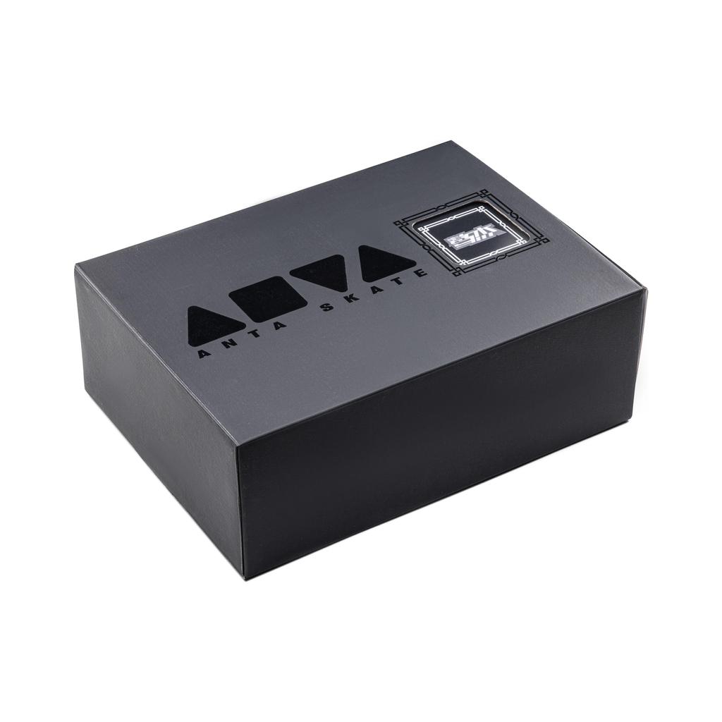 Anta Aojie Paper Making Technology Versatile Comfortable Shock Absorbing Wear Resistant Low Top Skate Shoes Men Skate Shoes Black 112418040X-1