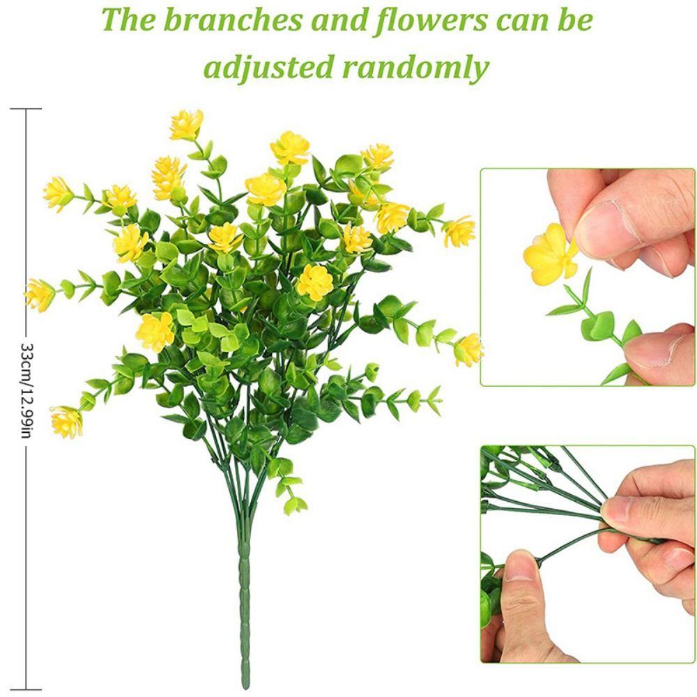 Mehrfarbige Künstliche Eukalyptusblumen Plastik-Eukalyptus-Strauß Innendekoration