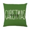Santa Claus Polyester Printed Pillow Cover Home Living Room Sofa Cushion Cover Bedroom Cushion Cover