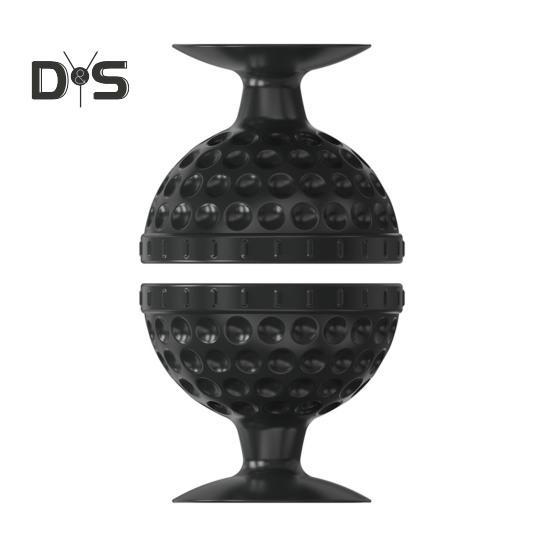 

1 шт./2 шт. портативный силиконовый очиститель для мячей для гольфа, держатель для хранения щеток для чистки гольфа, удобный для переноски, подарок для любителей гольфа S 2pcs чёрный