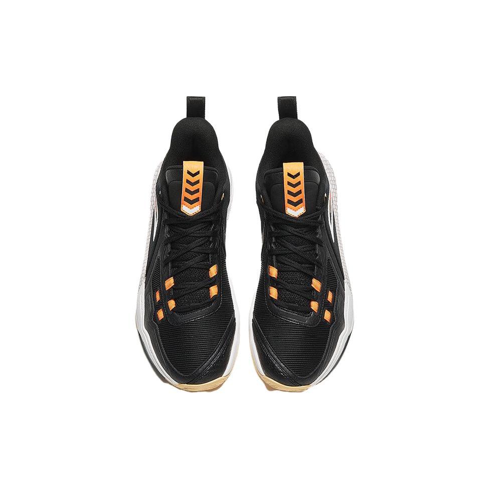 Anta Speed Battle 5 Round Tip Mesh Cushioning, Wear Resistant Mid top Basketball Shoes Men's Black 112341113-4