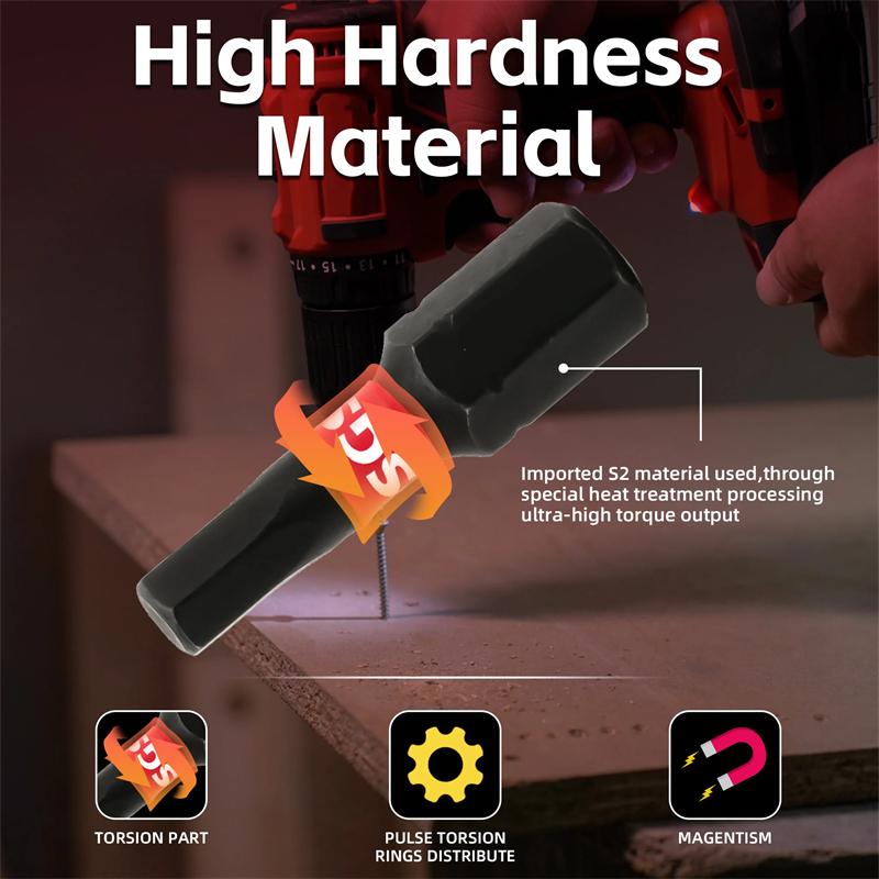 22pcs Hexagon Bit Sets Metric & Imperial Impact Screwdriver Bits With Organizer Sleeve For Woodworking Drilling Auto Repair