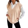 Women's Top, Autumn and Winter Vest, Pearl Buckle Loose Casual Cardigan, Sweater, Waistcoat
