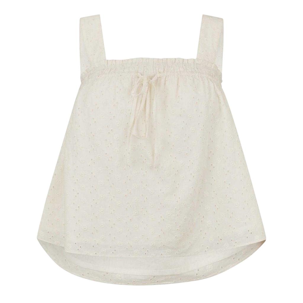 Jack Wills Womens/Ladies Broderie Cotton Shirred Top