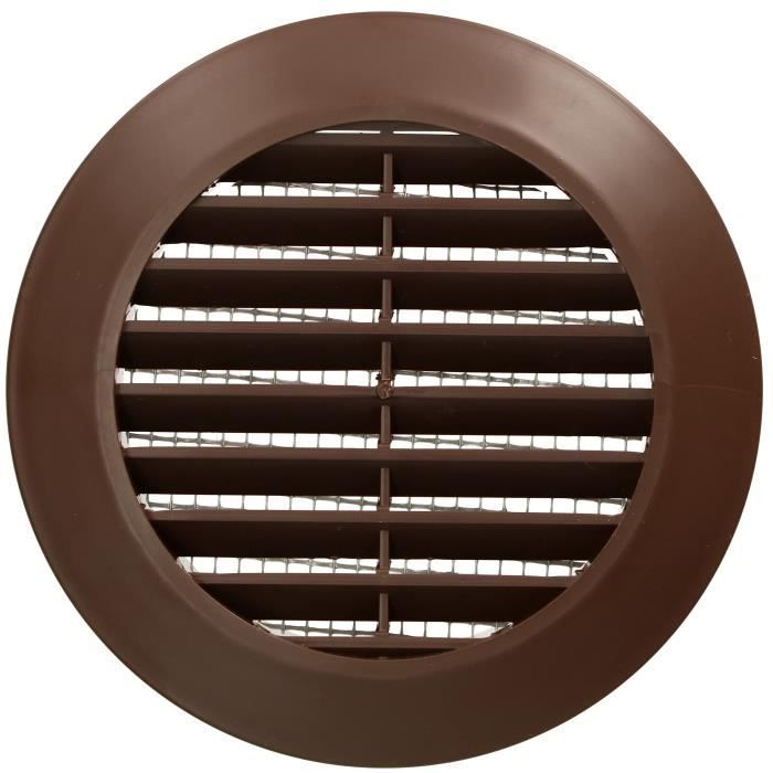 Griglia di ventilazione - KOTARBAU - Rotonda - Diametro 70 mm - Zanzariera - Colore Marrone marrone