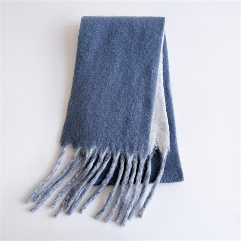 

New Winter Scarf Men Women Cashmere Warm Solid Pashmina Blanket Wraps Female Thick Soft Bufanda Tassel Shawl Long Poncho Echarpe 24x185 cm