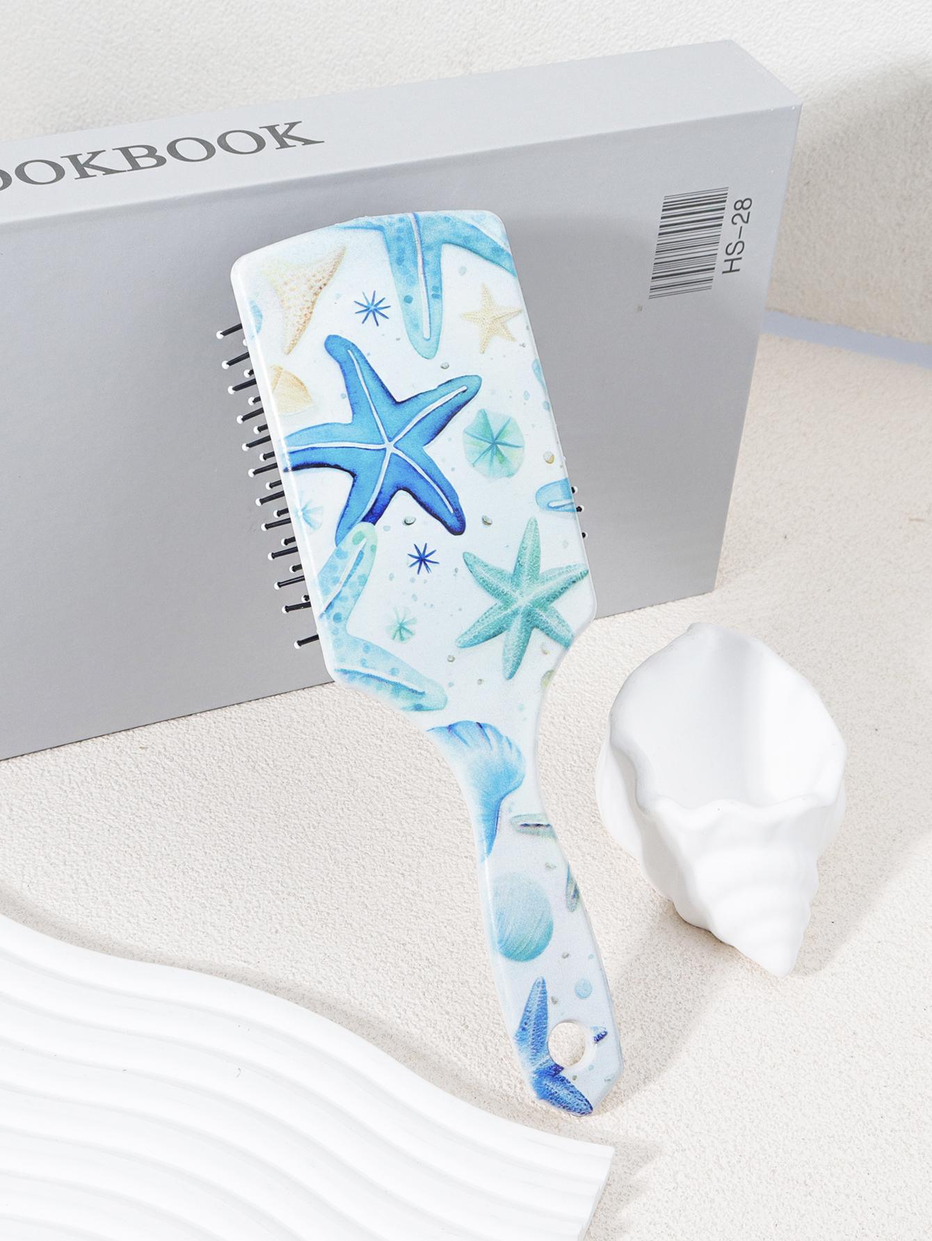 

1 pcs ocean style air cushion hair brush, breathable and soft hair brush suitable for both wet and dry use