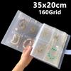 160 Grid Transparent Jewelry Organizer Storage Albums Bag Anti-oxidation Necklace Rings boxes Portable Earring Display Holder
