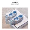Children's Princess Shoes Crystal Shoes Elsa Dress Shoes Spring and Autumn New Girls' Leather Shoes Soft Sole Baby Single Shoes