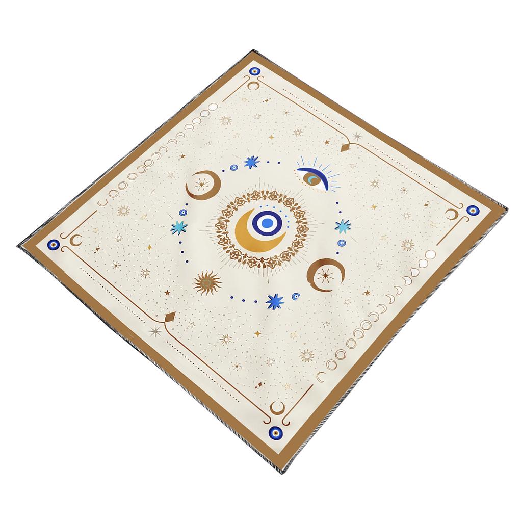 Tarots Tablecloth Altars Cloth Eye Moon Pattern Astrology Tablecloth Divinations Card Cloth Tapestry Wall Decoration