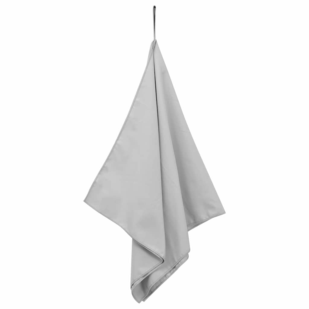 Sports Towels 2 pcs Grey 100 x 50 cm Polyester and Polyamide