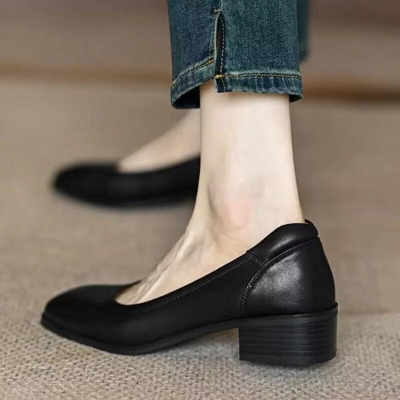 Fashion Elegant spring Summer Women Mary Janes shoes Cute Casual Female Retro woman chunky heels lolita Shoes zapatos mujer talons femme