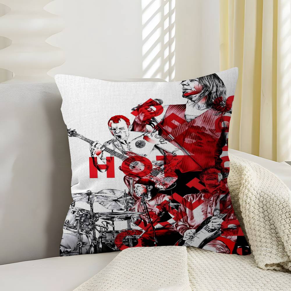 RRed HotChili Peppers Band Personalized Pillow Dust Cover Bedroom Kids Party Decoration Pillowcase Birthday Children Gift
