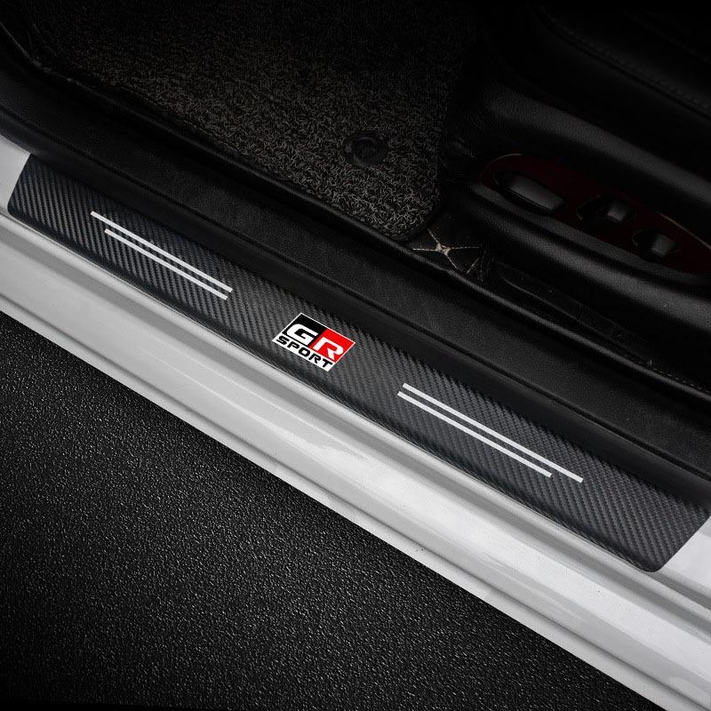 Car Door Sill Pedal Rear Bumper Protector Stickers Anti-scratch for Toyota Corolla Hilux C-HR Yaris 86 Supra Auto Accessories
