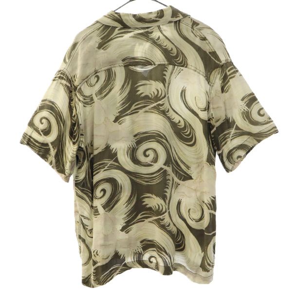 JAPANESE CLASSIC SCRIPT Overall Handle Short Sleeve Aloha Shirt M Men's Used