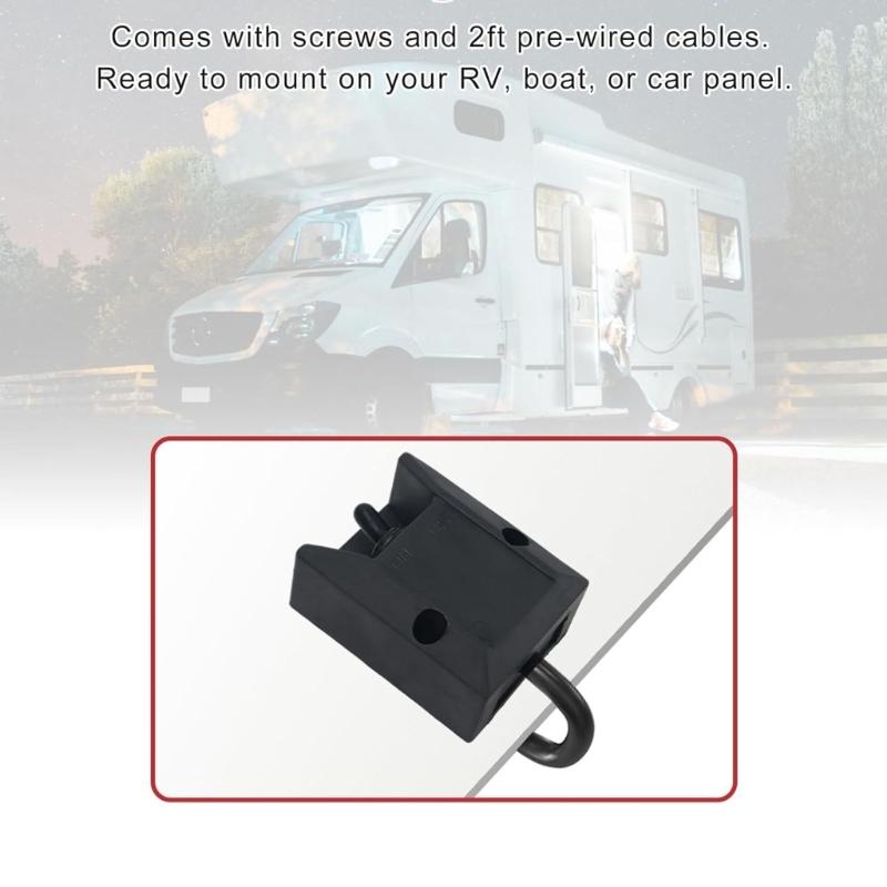 Plastic 12V 30A Push Pull Switches 264346-10 Replacement Pre Wired for Easy Installation In Cars Trucks & Marine Equipment