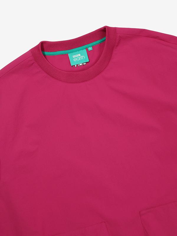 Bbc Earth Ripstop Woven Sweatshirt_Magenta