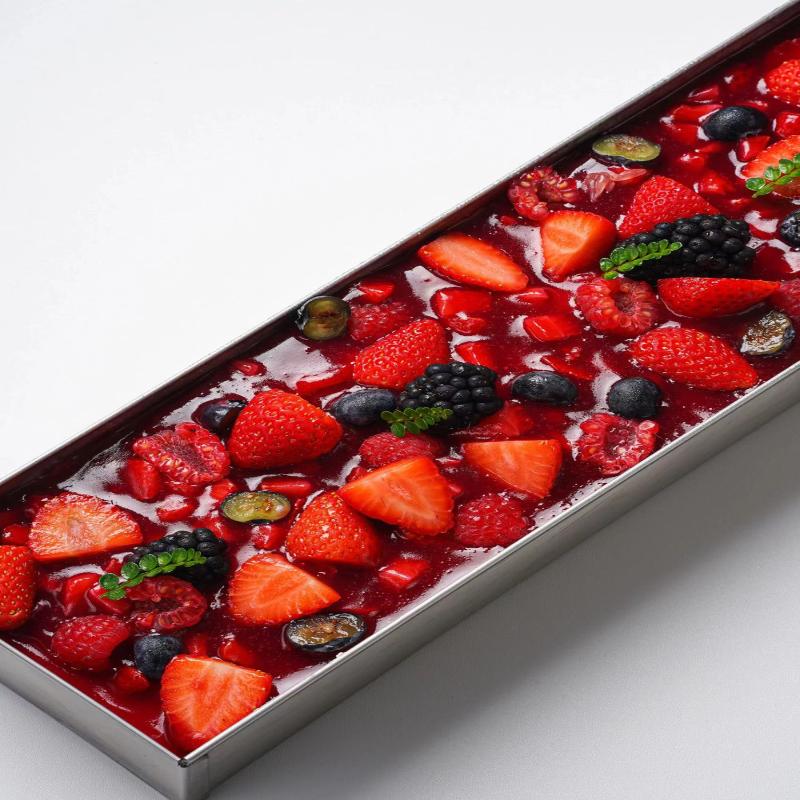Non-Slip Stainless Steel Long Cake Mold Bakingtray Anti-Scratch Rectangular Tiramisu Cake Base Dly Kitchen Cooking Tool