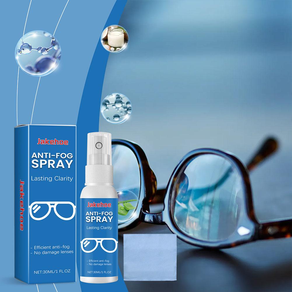 30ML Anti-Fog Spray Eyeglass Cleaner Spray Mild Formula 30ml Lens Cleaner And Defogger For Swim Goggles Snorkel
