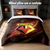 Watford Football Design Bed Bedding Set 1 Duvet Cover + 2 Pillowcases Soft Breathable Household Bed Linens