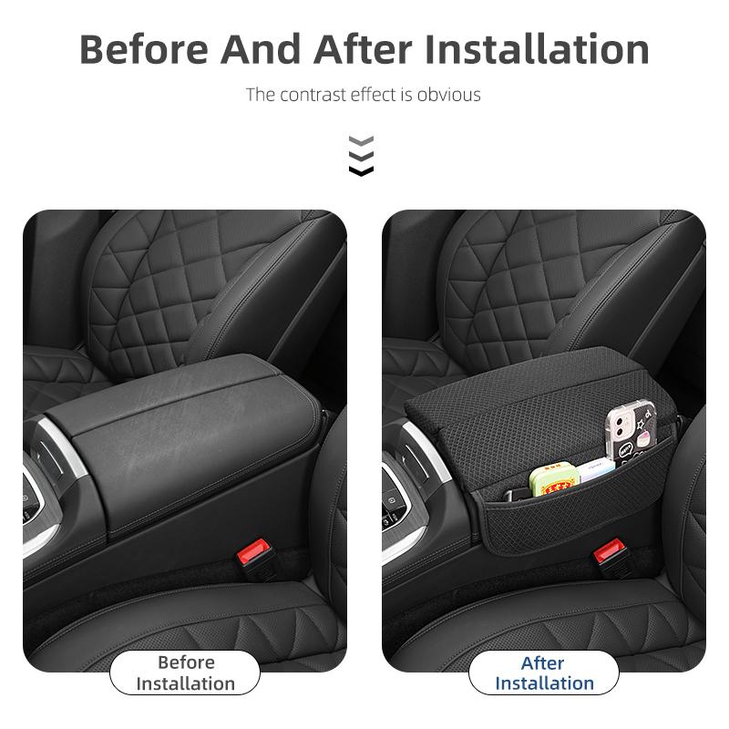 Ice Silk Car Armrest Box Cover Cushion For BMW X5 X6 X7 G05 G06 G07 -2024 Center Console Armrest Protector Pad Accessories