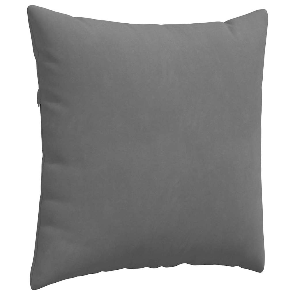 Sofa Cushions 2 Pieces Dark Grey 60 X 60 Cm Fabric