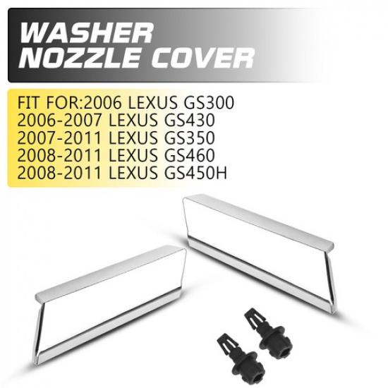 

2X For Lexus GS430 GS350 GS460 06-11 LH&RH Side Headlight Washer Nozzle Cover EV