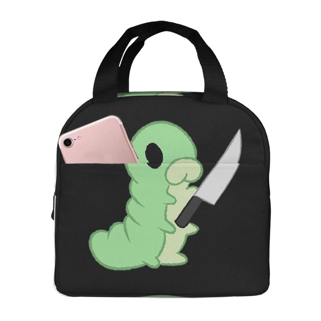 Hollow Knight Grub With A Knife Insulated Lunch Bag for Women Kids Portable Food Boxes Thermal Lunch Box Tote