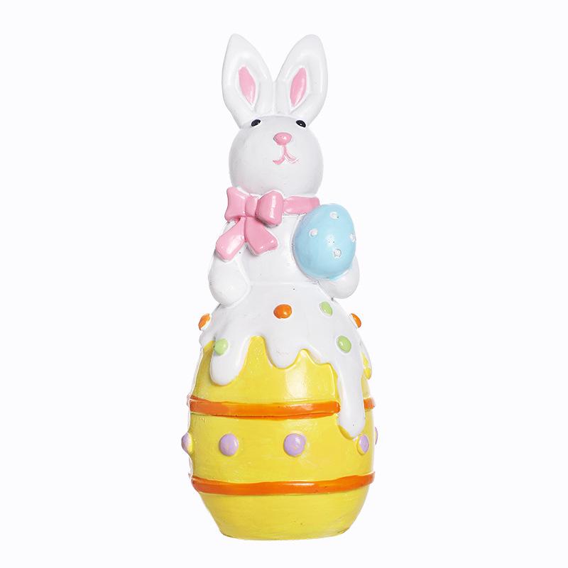 Easter Decorations, Ins, Cute Rabbits, Easter Eggs, Resin Ornaments, Home Party Gifts