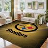 Pittsburgh Steelers Design Crystal Velvet Rug Soft Decorative Mat for Bedroom Entrance
